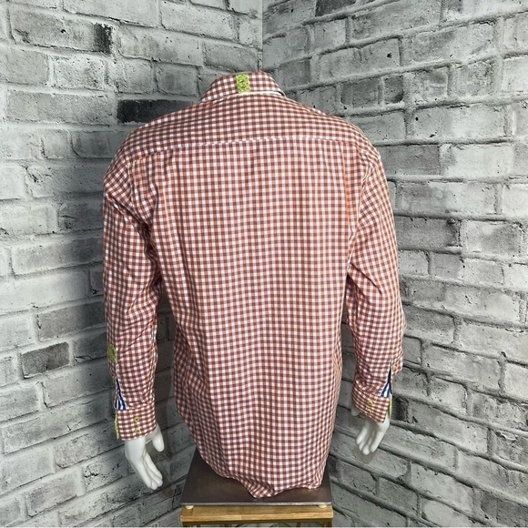 Robert Graham X Flip Cuff Checked Gingham Button Down Shirt - Picture 4 of 11